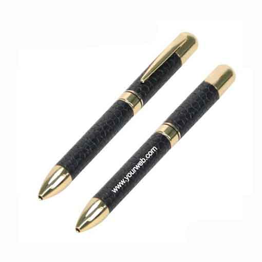 Leather-Finish-Metal-Pens 2 Royal-Gift-Company-Dubai-1-www.royalgiftcompany.com